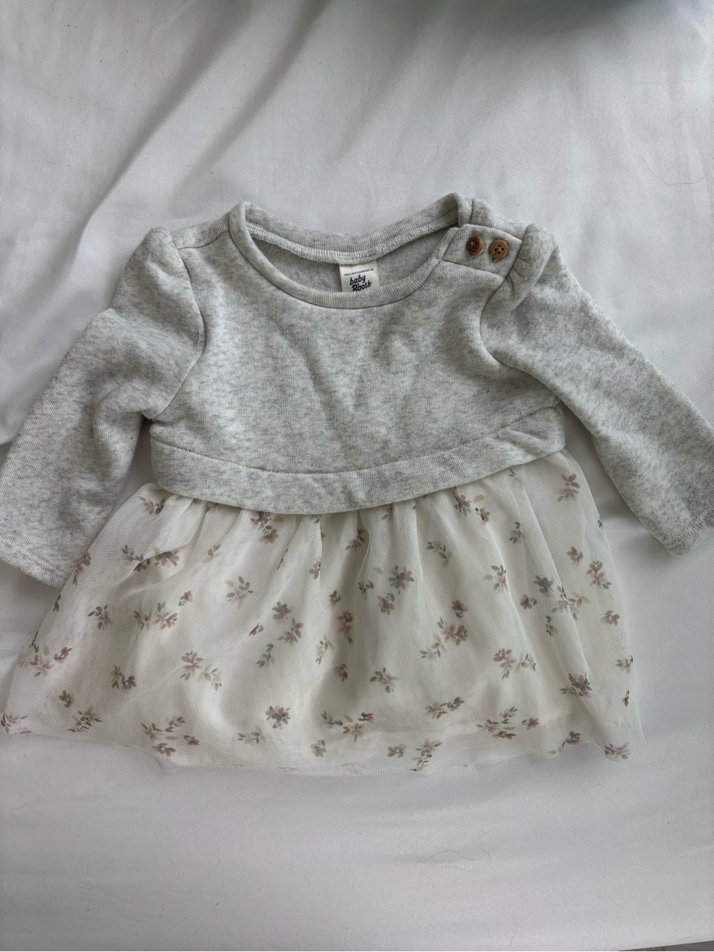 baby B'gosh Soft Heather Gray Baby Top - 6M